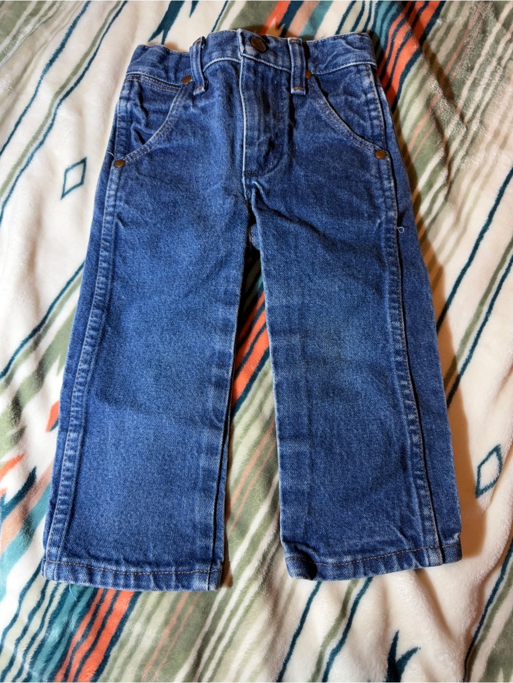 Wrangler Boys 2T Slim Blue Denim Western Cowboy Jeans